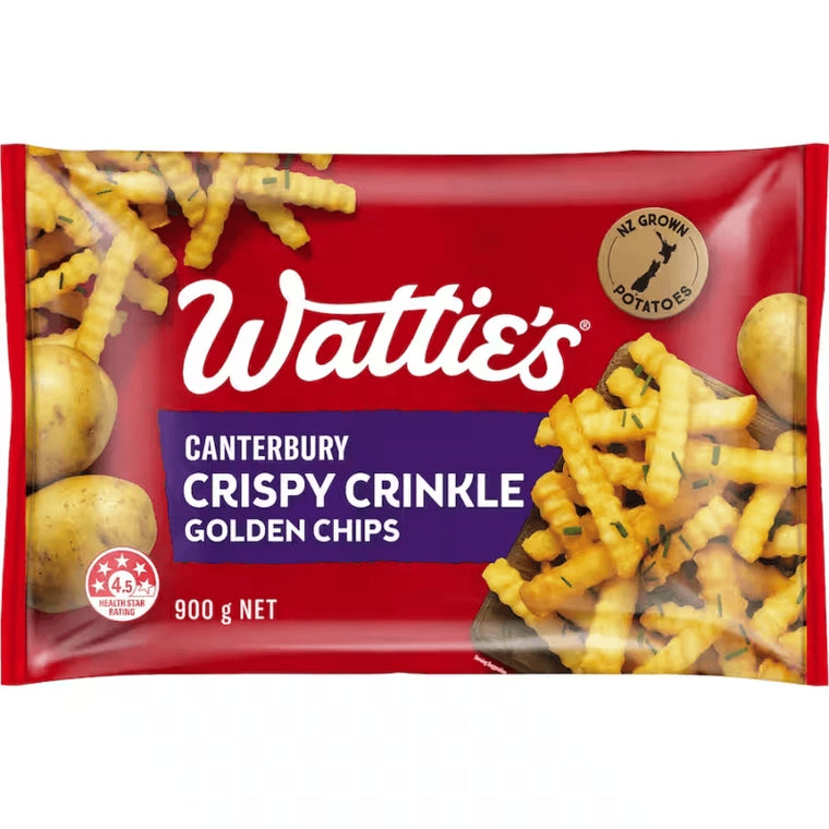 Watties Canterbury Crispy Crinkle Chips 900g