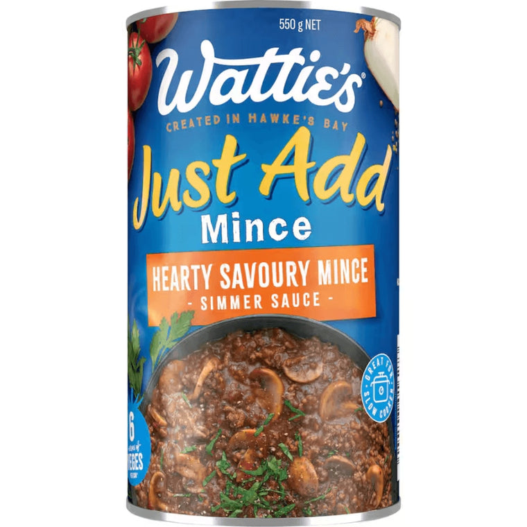 Watties Just Add Curry Mince Simmer Sauce 550g