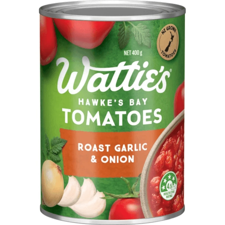 Watties Tinned Tomatoes With Roast Garlic & Onion 400g