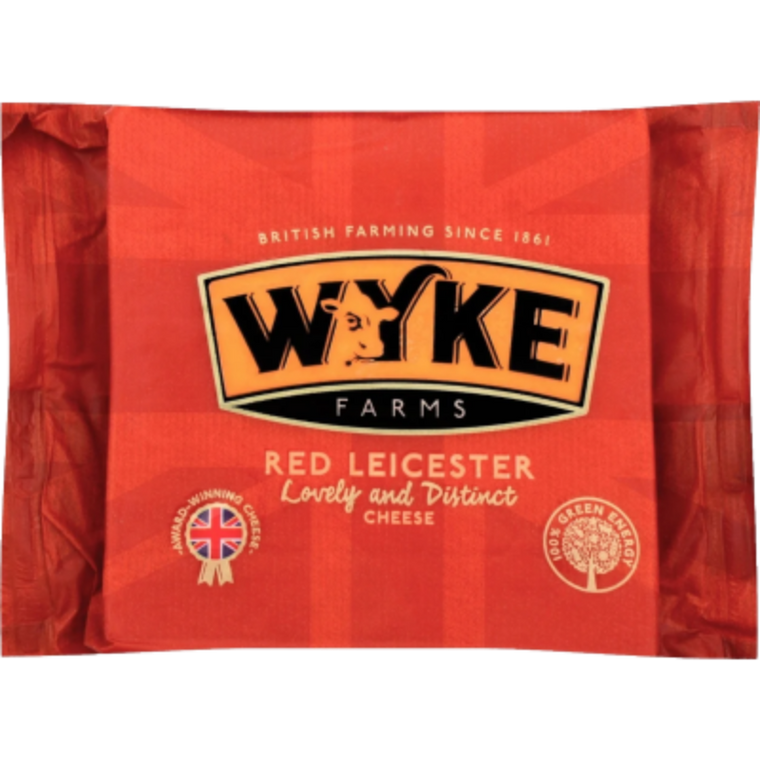 Wyke Farms Red Leicester Cheddar Cheese Block 200g