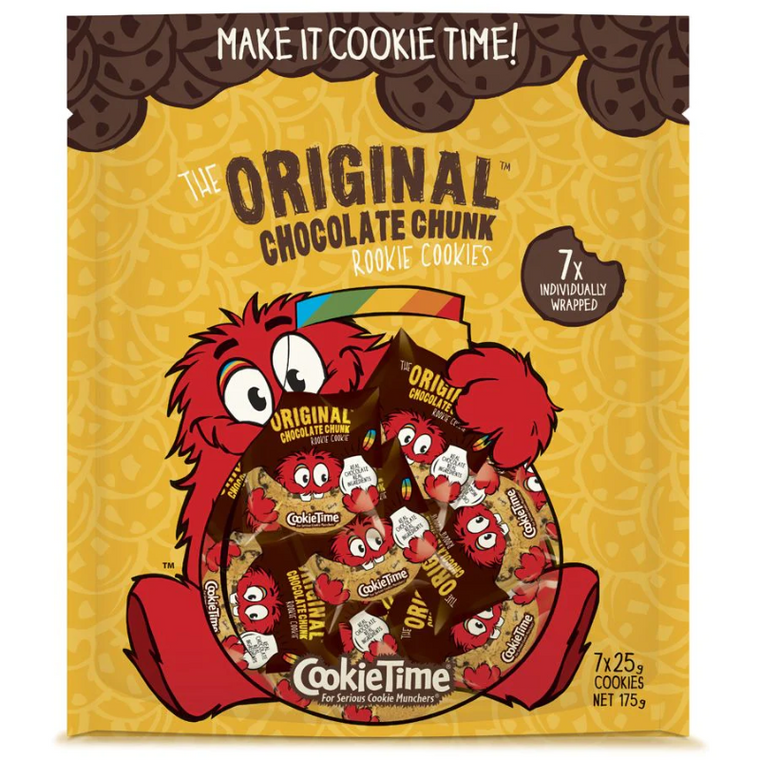 Cookie Time Original Chocolate Chunk Rookie Cookies 7pk 175g