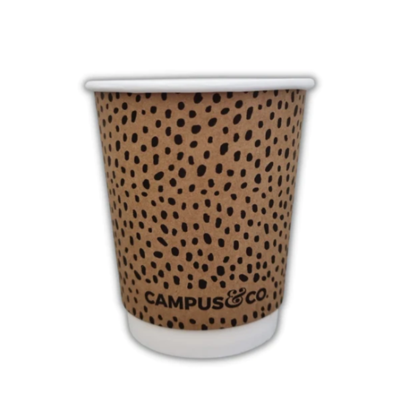 C&C Disposable Coffee Cup 8oz Dbl Wall Abstract 25pk