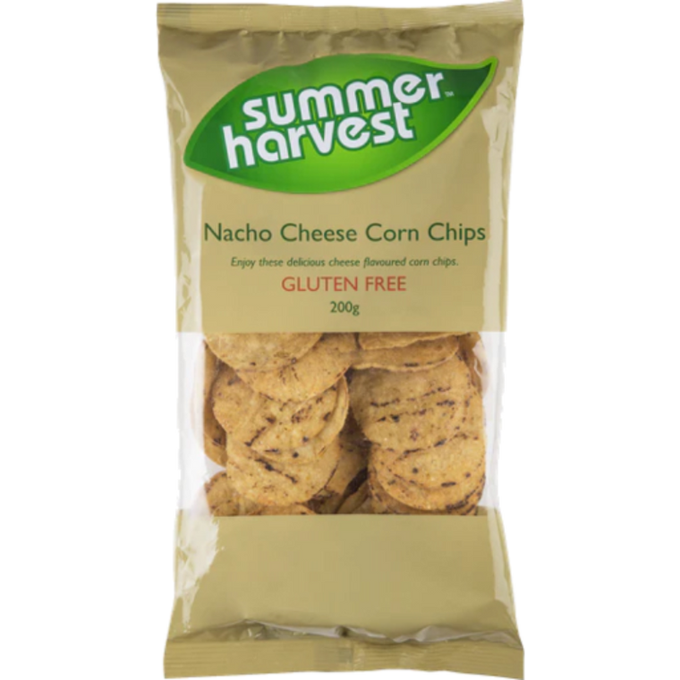 Summer Harvest Corn Chips Cheese GF 200gm