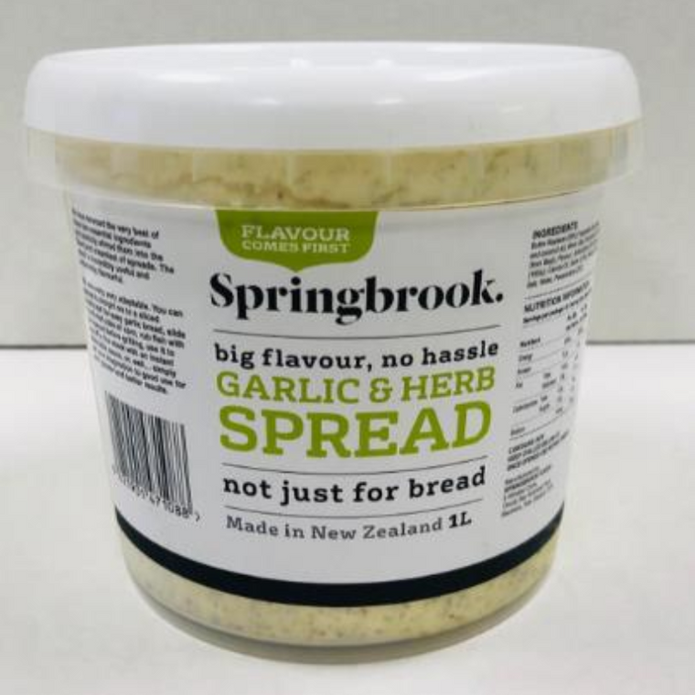 Springbrook Garlic & Herb Spread 1ltr