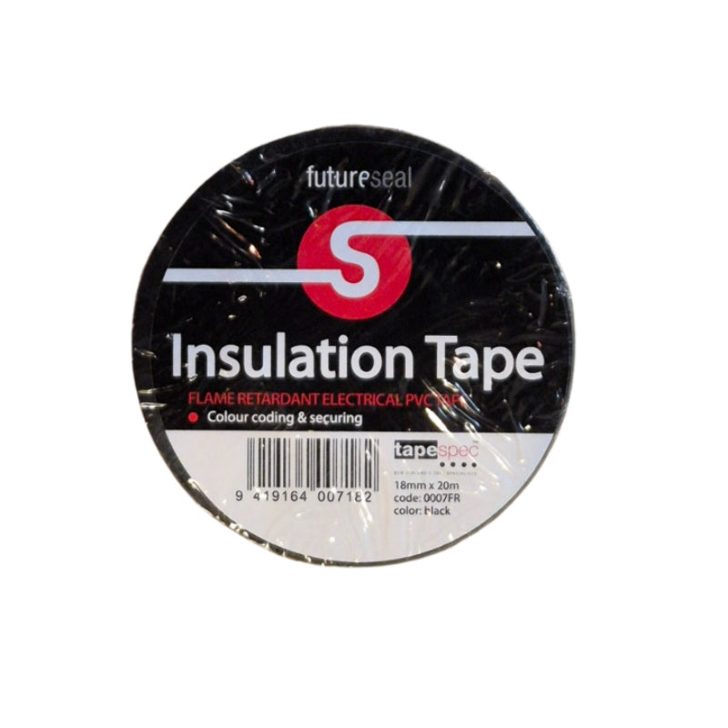 Tape Spec Plastic Insulation Tape Black 19mm x 20M