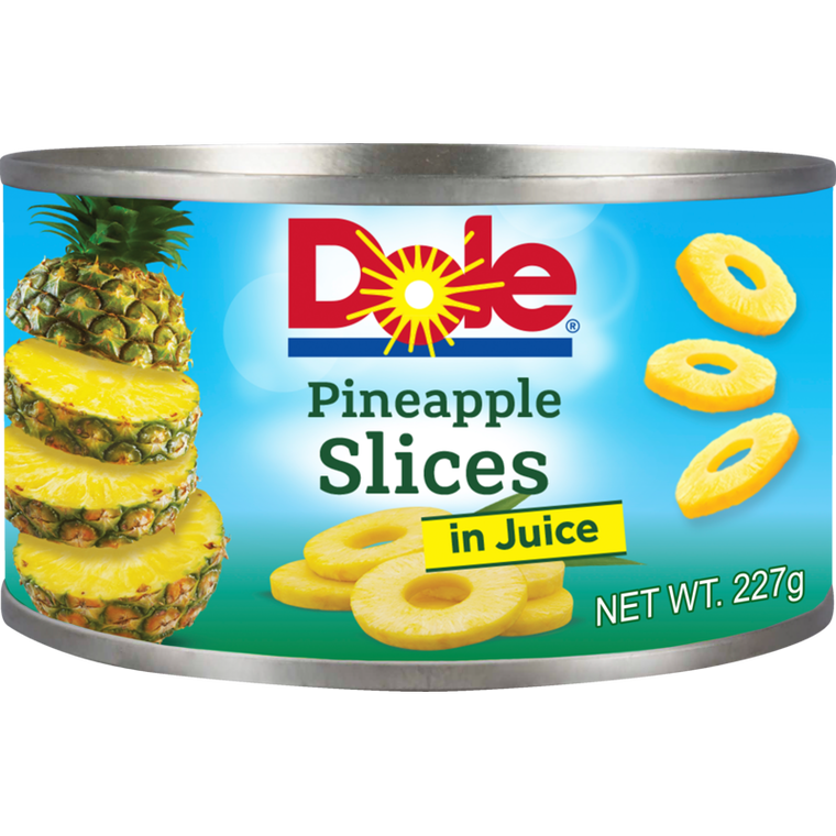 Dole Pineapple Slices In Juice 227g