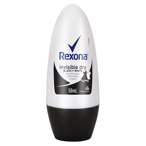 Rexona For Women Roll On Invisible Dry B&W 50ml