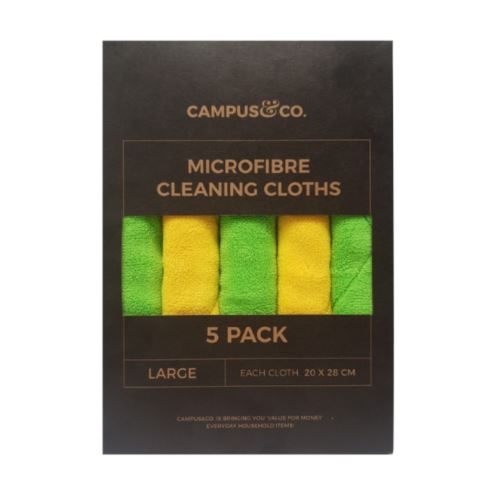 Campus & Co Microfibre Cloths 5pk