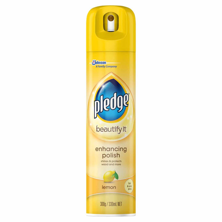 Pledge Lemon Enhancing Polish Aerosol 330ml