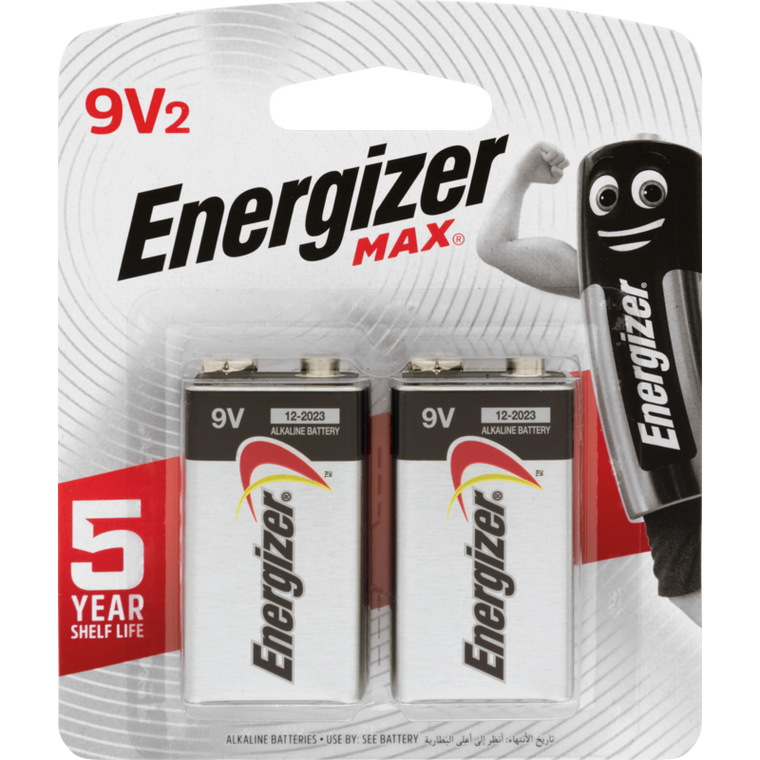 Energizer Max 9V 2pk