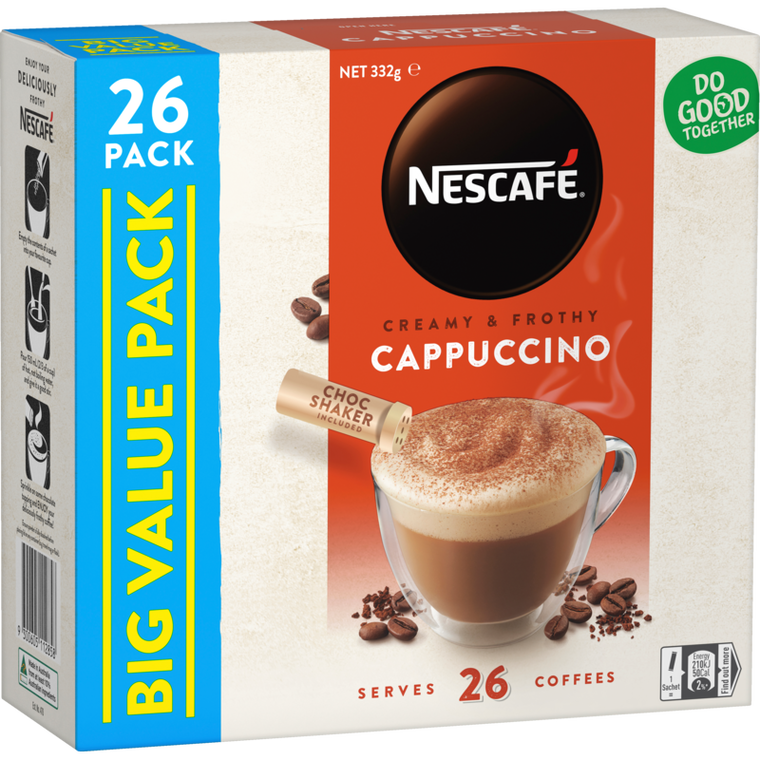 Nescafe Cappuccino Sachets 26pk