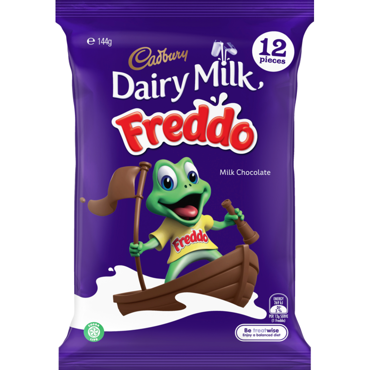 Cadbury Dairy Milk Freddo Share Chocolate 12pk 144g