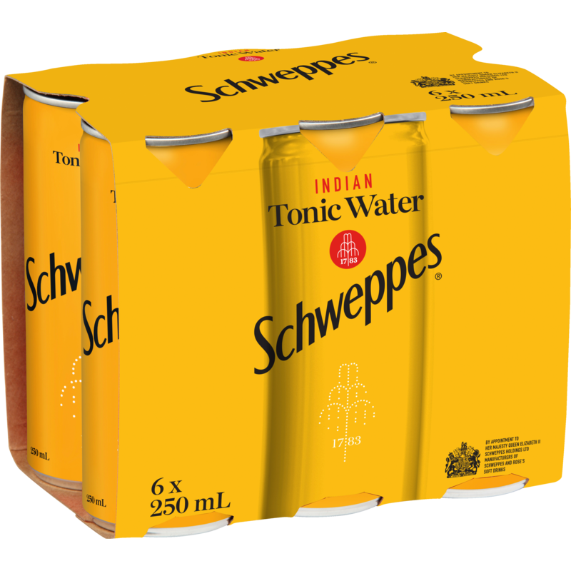 Schweppes Indian Tonic Water 250ml x 6pk