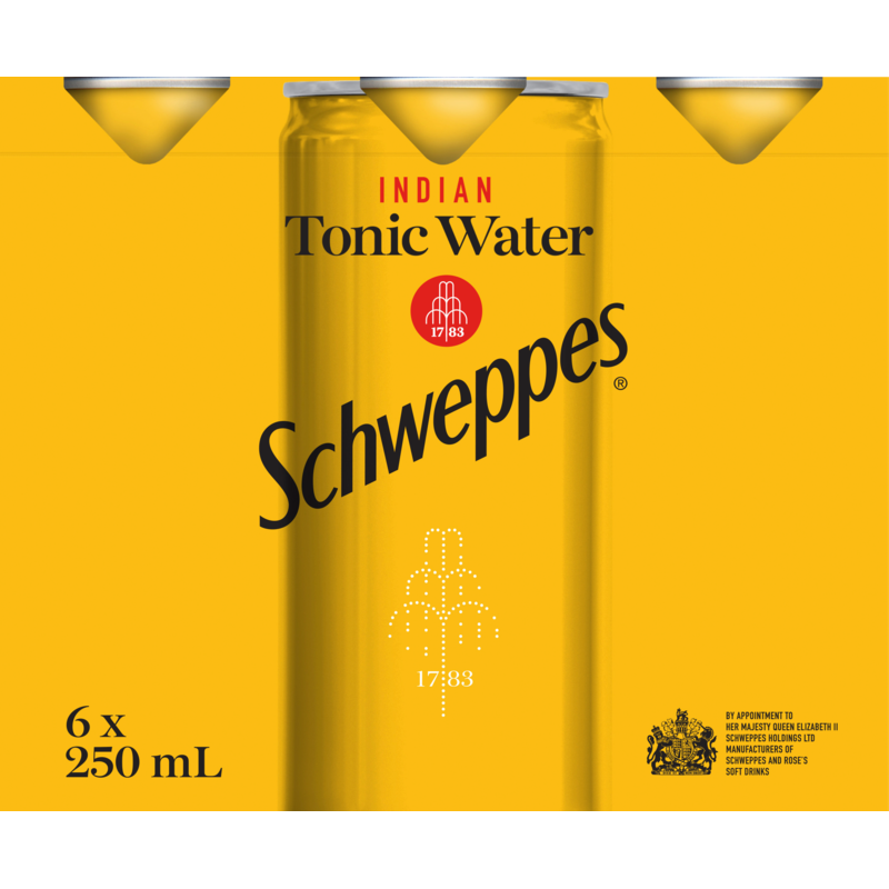 Schweppes Indian Tonic Water 250ml x 6pk