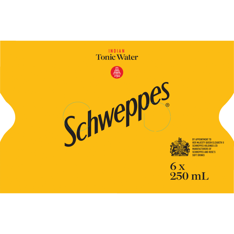 Schweppes Indian Tonic Water 250ml x 6pk