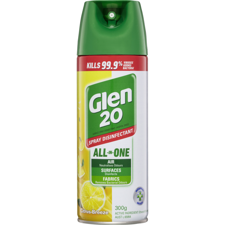 Dettol Glen 20 All In One Citrus Breeze Disinfectant Spray 300g
