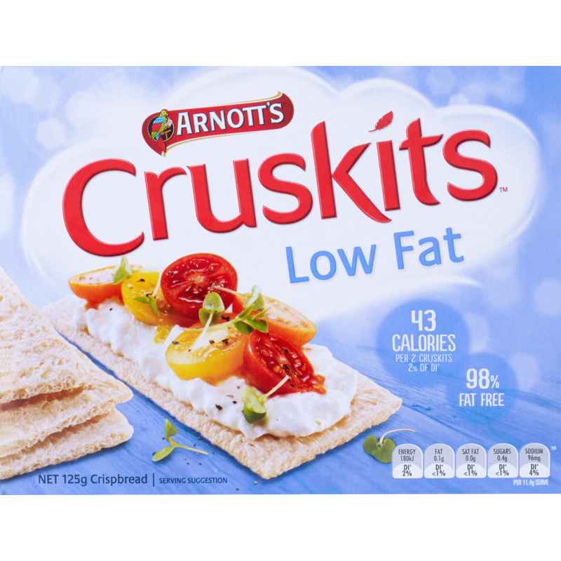 Arnotts Cruskits Low Fat Crispbread 125g