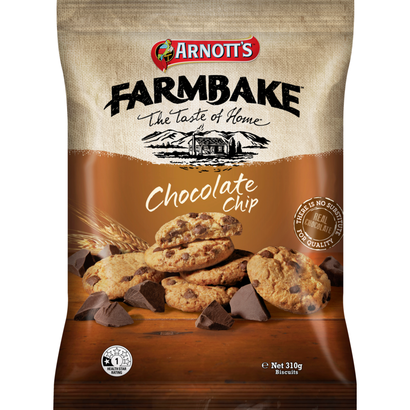 Arnotts Farmbake Chocolate Chip Cookies 310g