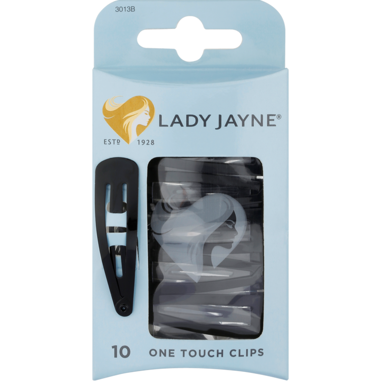 Lady Jayne 3013B Clip One Touch Black 10 Pack