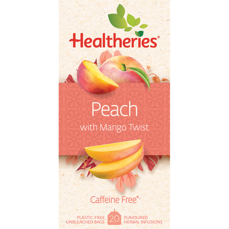 Healtheries Peach With Mango Twist Tea 20pk