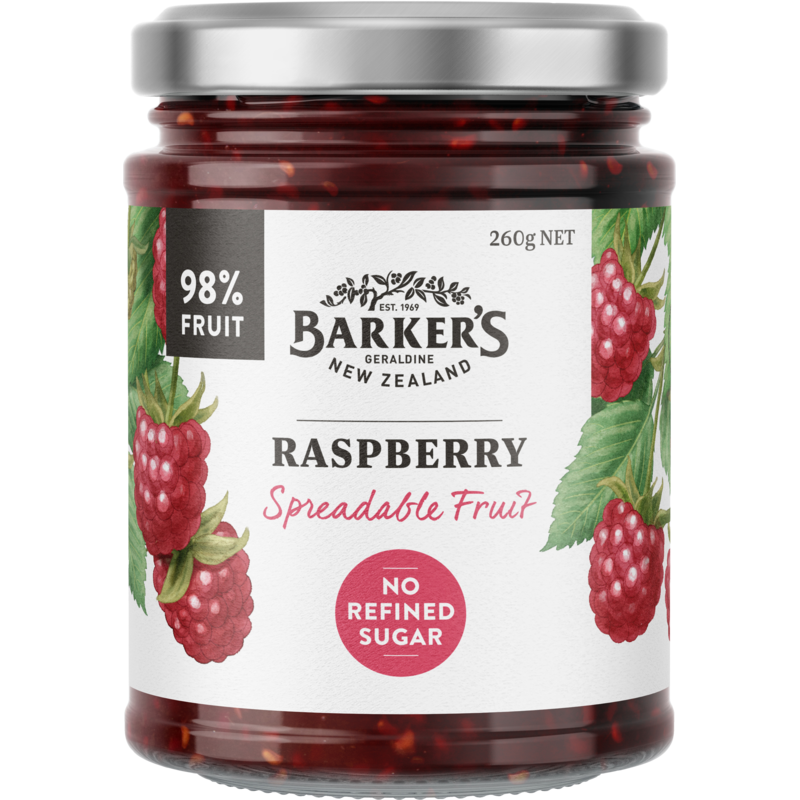 Barkers Raspberry Spreadable Fruit 260g