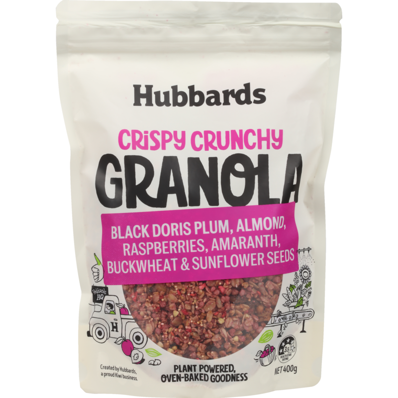 Hubbards Black Doris Plum & Almond Crisp Crunchy Granola 400g