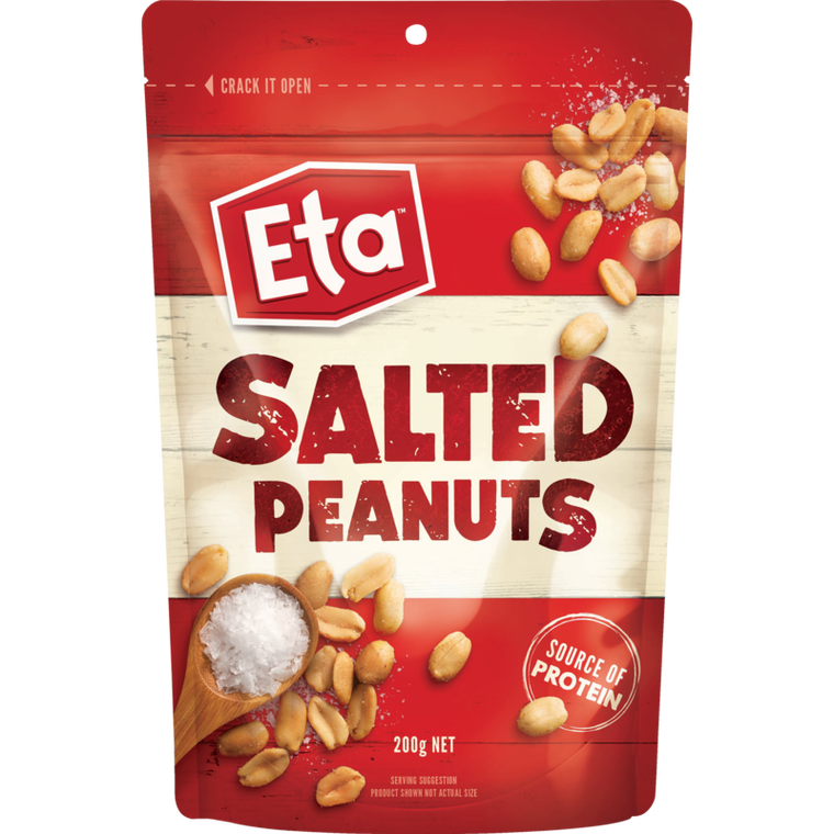 Eta Salted Peanuts Pouch 200g