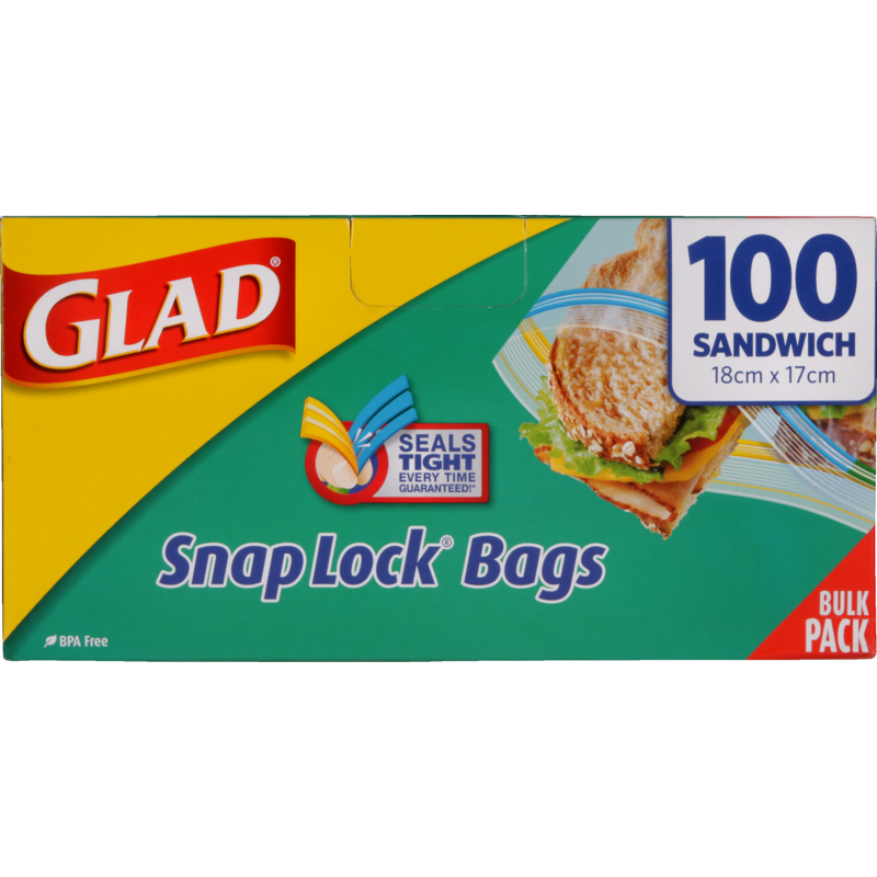 Glad Snaplock Sandwich Bags 100pk