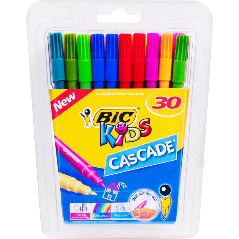 Bic Kids Cascade Felt Tip Markers 30pk