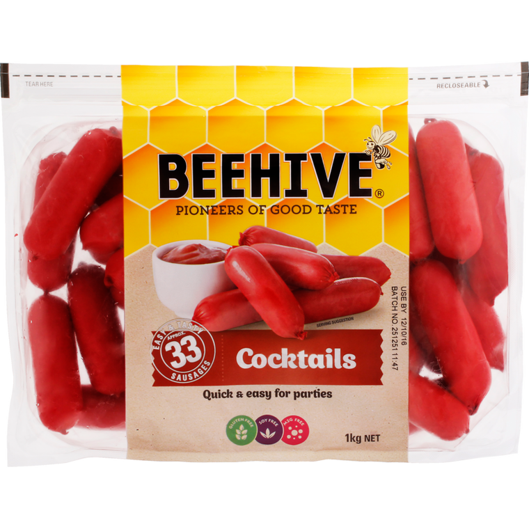 Beehive Cocktail Sausages 1kg