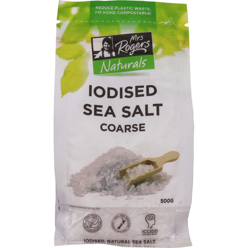 Mrs Rogers Iodised Sea Salt Coarse 500g