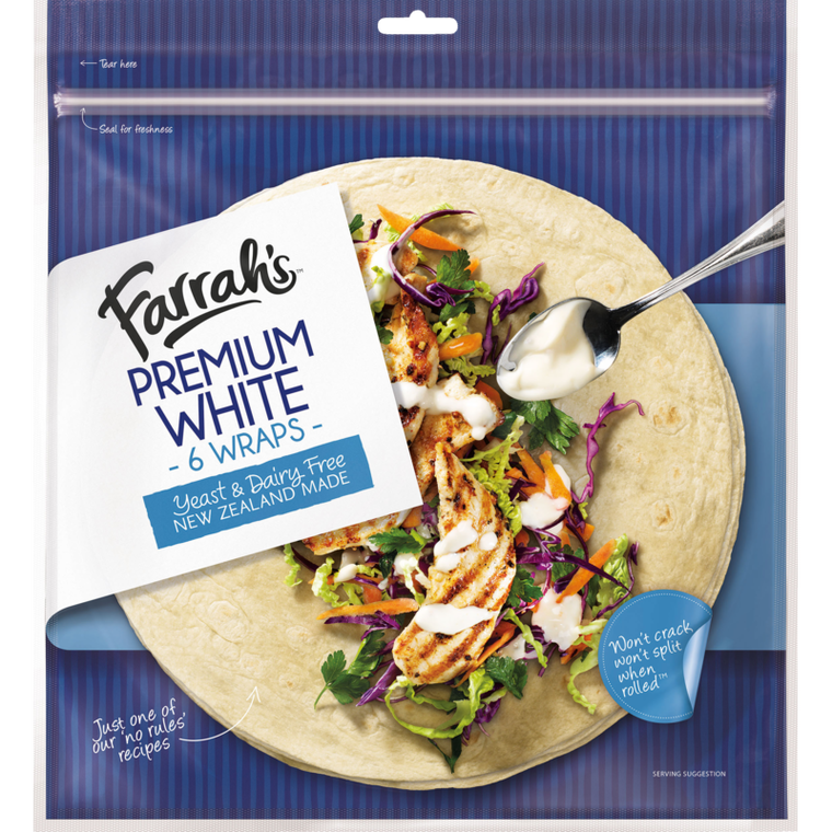 Farrah's Wraps Premium White 6pk