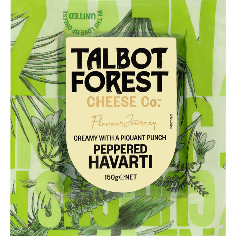 Talbot Forest Peppered Havarti Cheese 150g