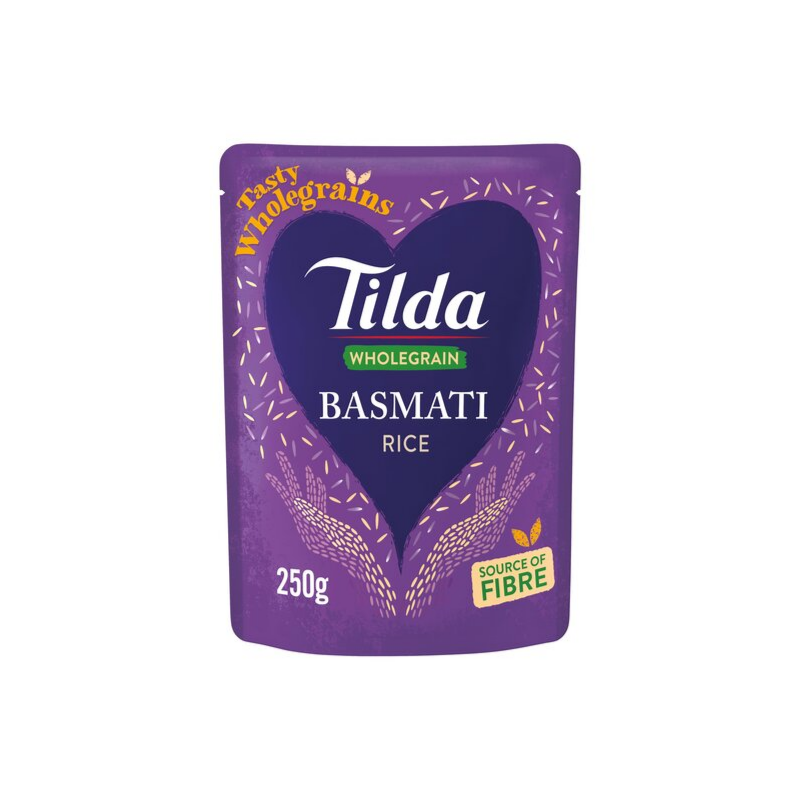 Tilda Wholegrain Brown Basmati Rice 250g