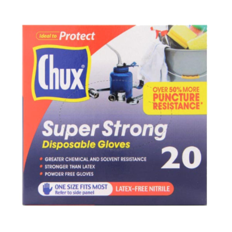 Chux Super Strong Disposable Gloves 20pk