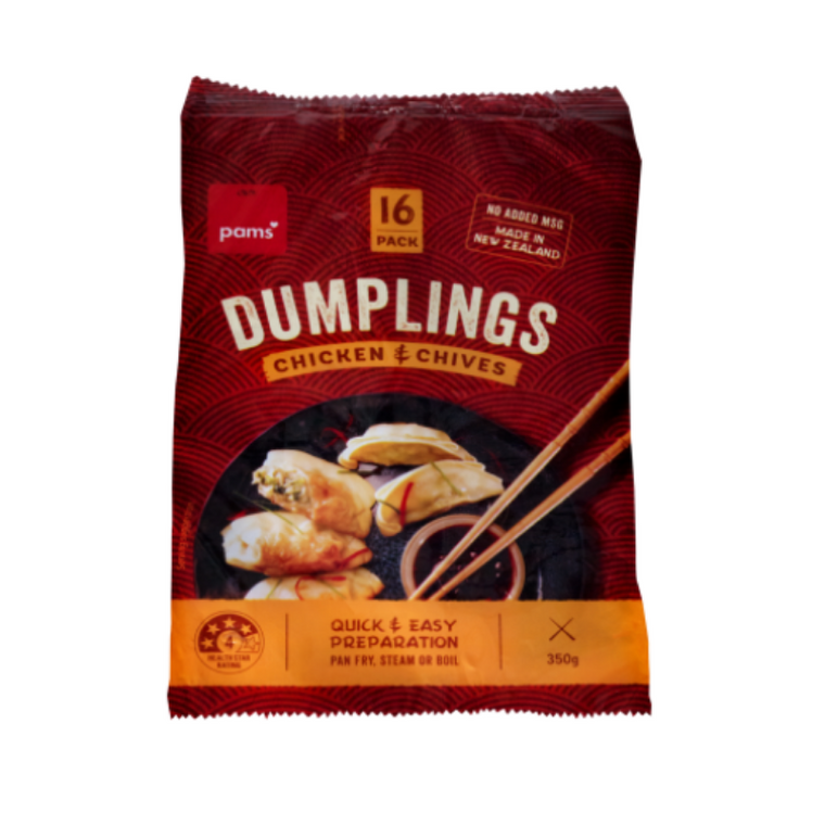 Pams Dumplings Chicken & Chive 350g