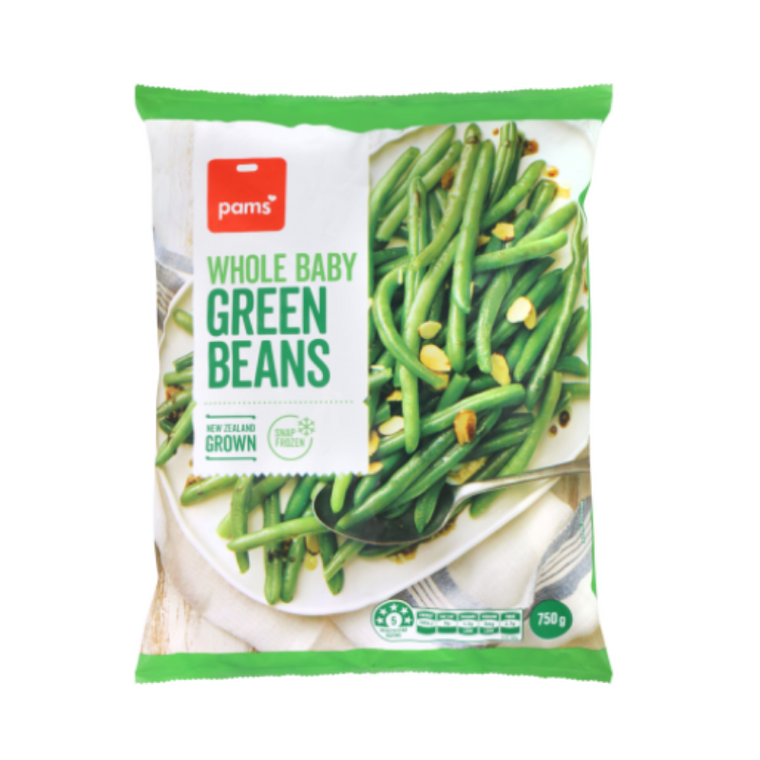 Pams Whole Baby Green Beans 750g
