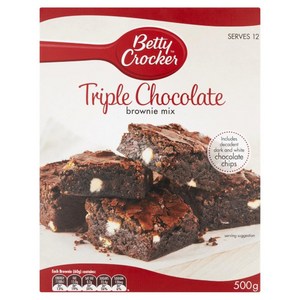 Betty Crocker Triple Chocolate Brownie Mix 500g