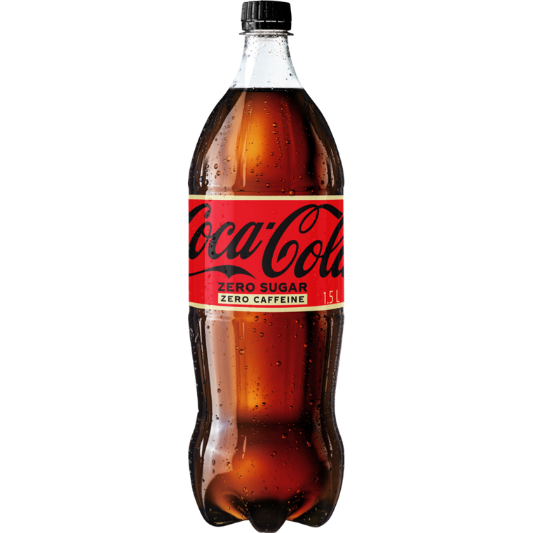 Coca Cola Zero Sugar Caffeine Free Soft Drink 1.5L Box of 8