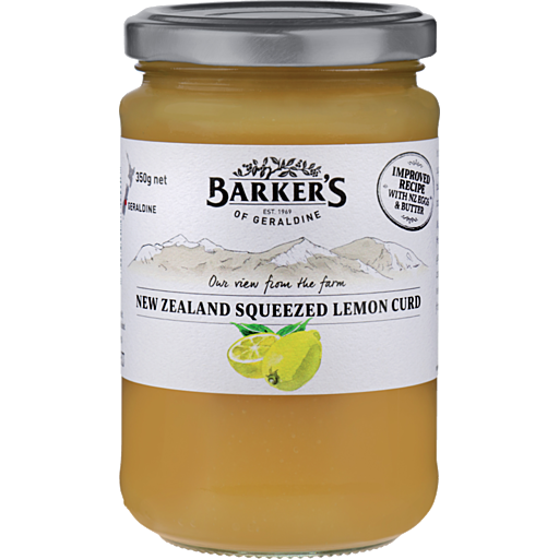 Barkers NZ Squeezed Lemon Curd 350g