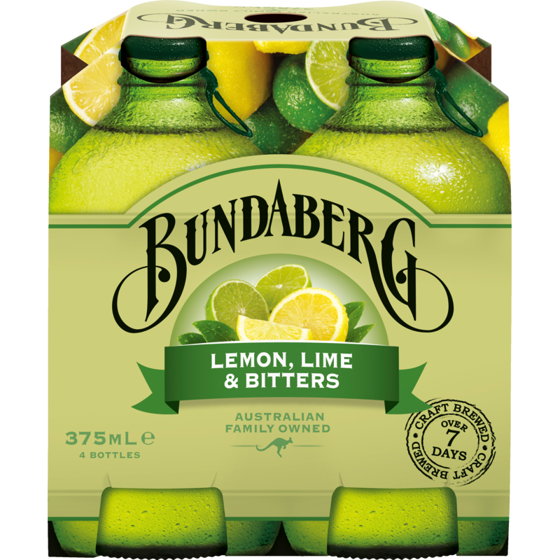 Bundaberg Lemon Lime & Bitters Drink 4pk x 375ml