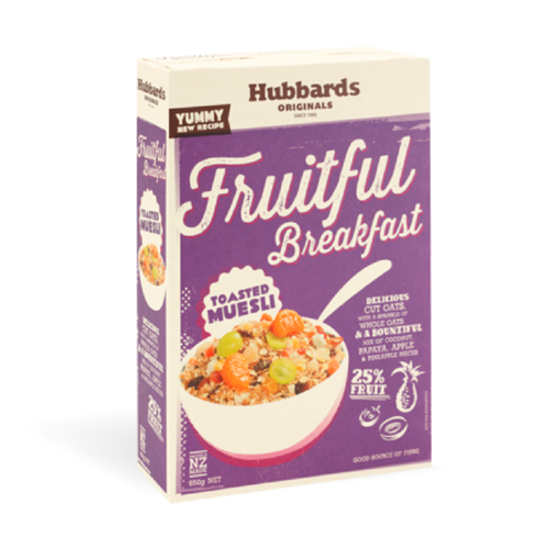 Hubbards Fruitful Breakfast Toasted Muesli 650g