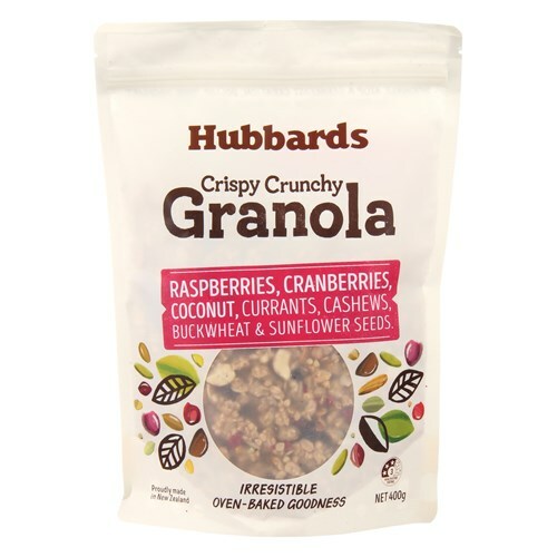 Hubbards Granola Raspberry Cranberry & Coconut 400gm
