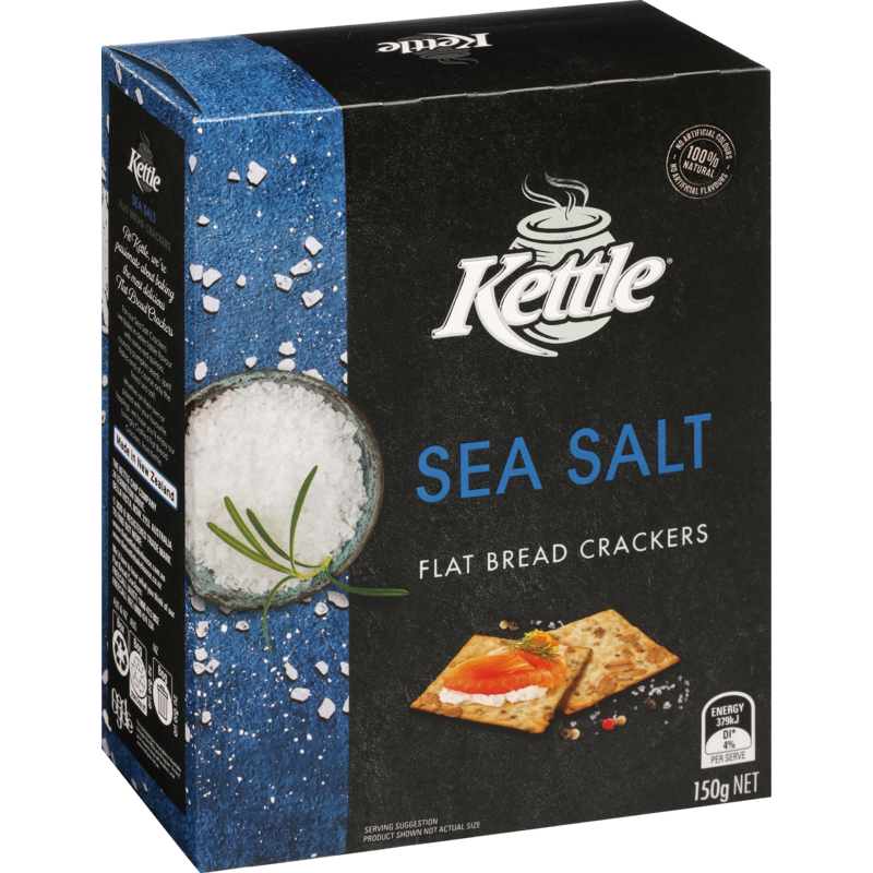 Kettle Sea Salt Flat Bread Crackers 150g