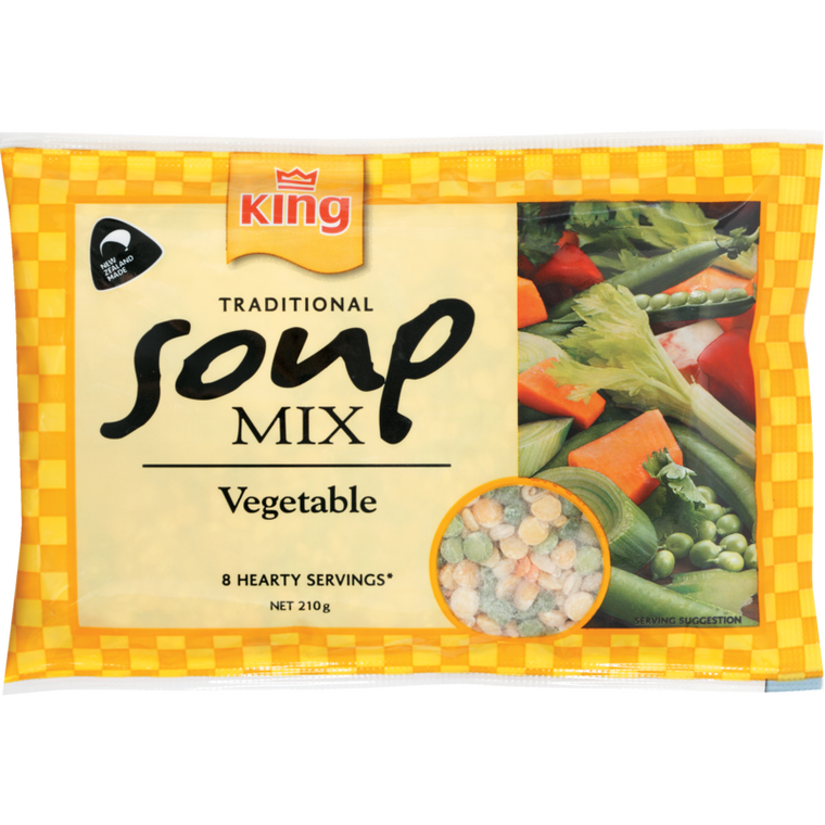 King Traditional Soup Mix Vegetable 210g