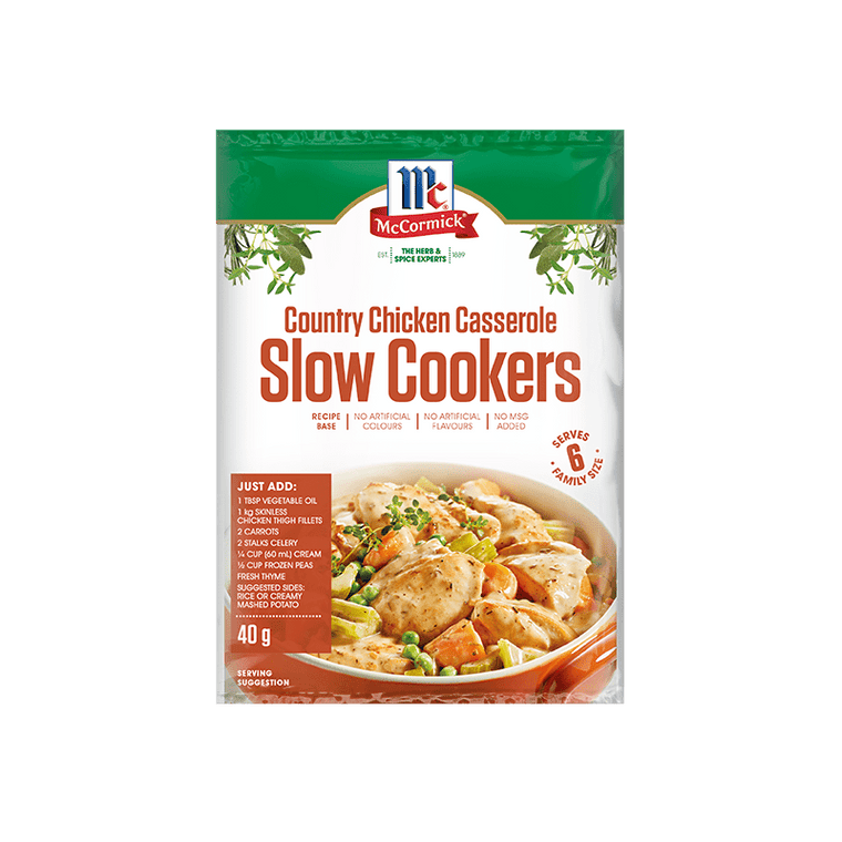 McCormick Slow Cookers Country Chicken Casserole Recipe Base 40g