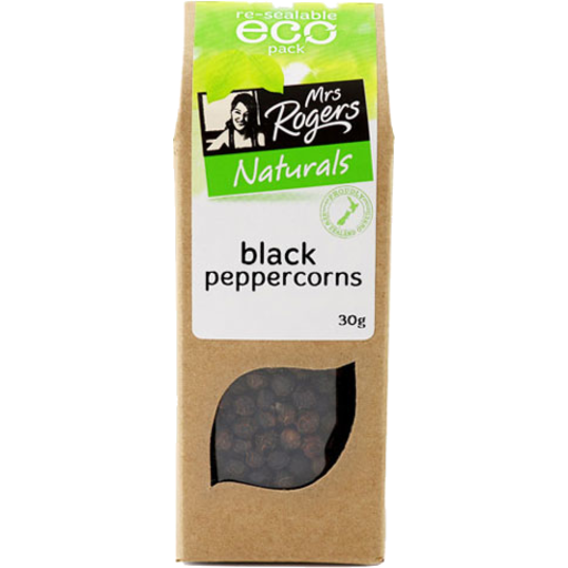 Mrs Rogers Peppercorns Black 30gm