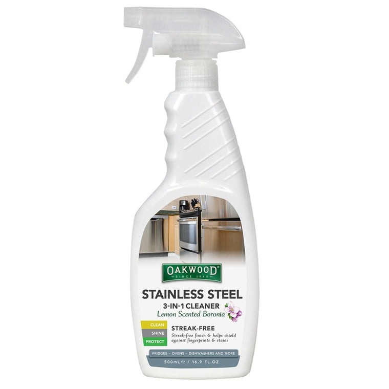 Oakwood Stainless Steel 3in1 Cleaner 500ml
