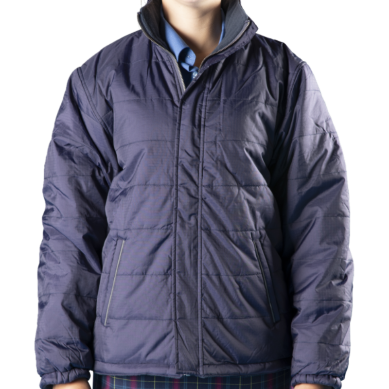 Puffer Jacket Reversible Navy/Silver Size S