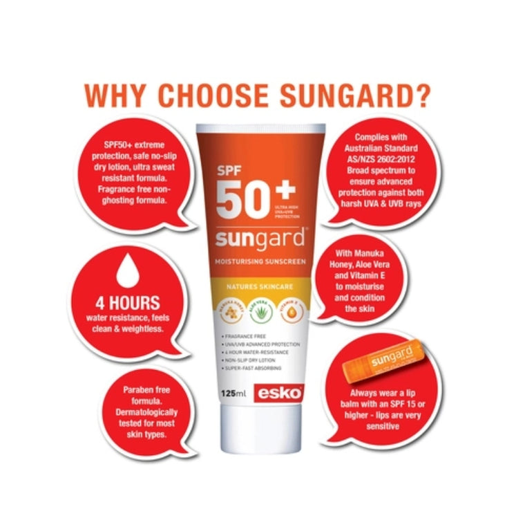 SunGard SPF 50 Sunscreen with Manuka Honey Tube 125ml
